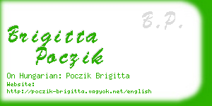 brigitta poczik business card